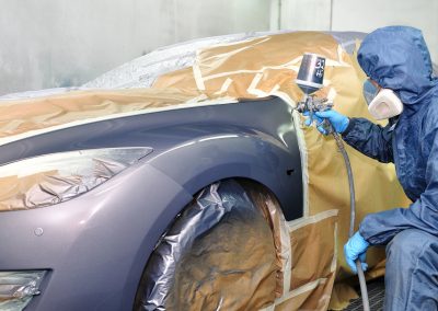 Professional car painting.